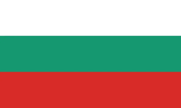 Flagga Bulgarien — Stock vektor