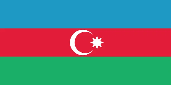 Azerbaycan bayrağı — Stok Vektör