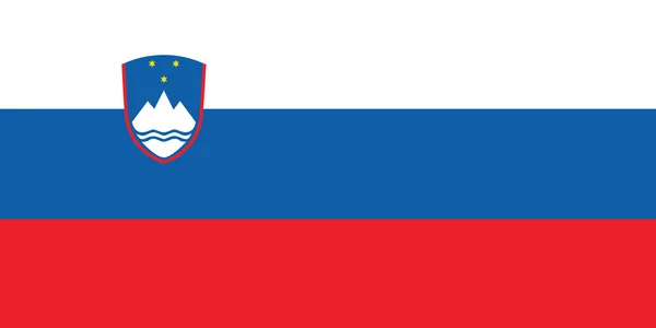 Vlag van Slovenië — Stockvector