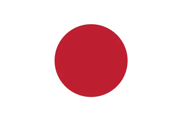 Drapeau du Japon — Image vectorielle