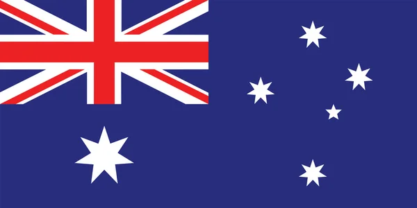 Bandera de Australia — Vector de stock