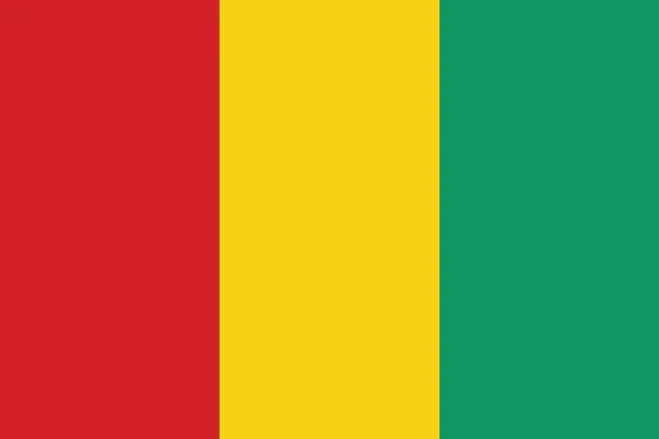 Bandera de Guinea — Vector de stock