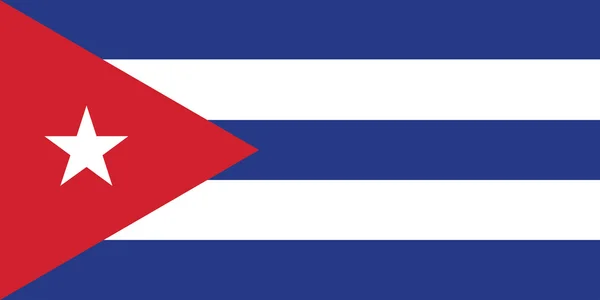 Bandeira de Cuba — Vetor de Stock