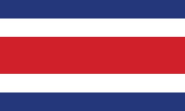 Flag of Costa Rica clipart