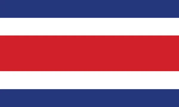 Drapeau du Costa Rica — Image vectorielle