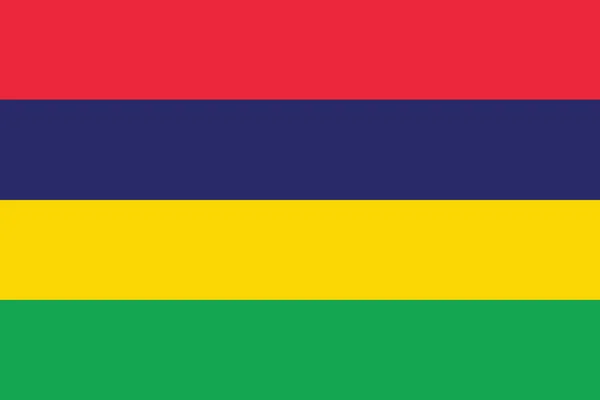 Flagge von mauritius — Stockvektor