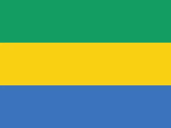 Bandeira do Gabão —  Vetores de Stock