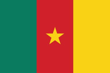 Flag of Cameroon clipart