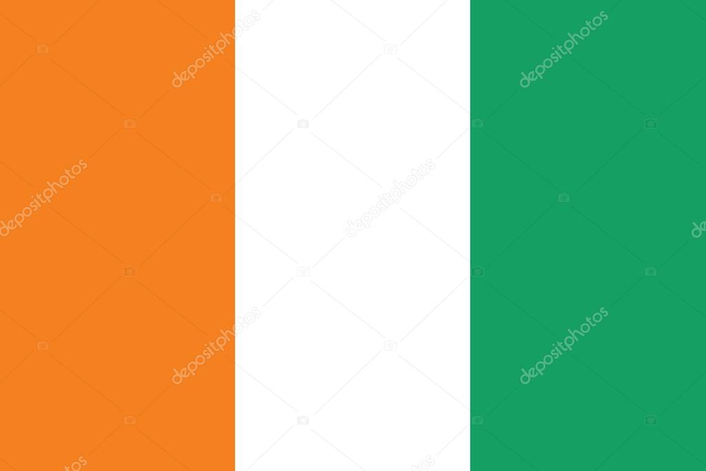 Flag of Cote d Ivoire -Ivory Coast