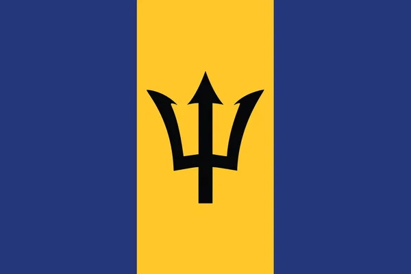 Bandeira de Barbados —  Vetores de Stock