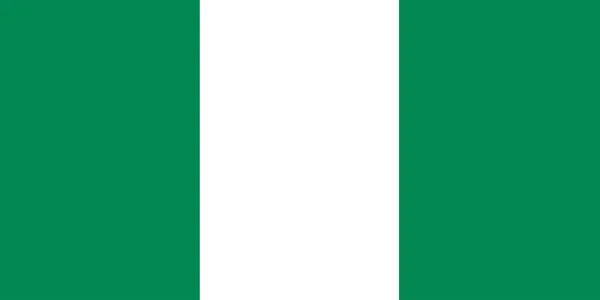 Drapeau du Nigeria — Image vectorielle