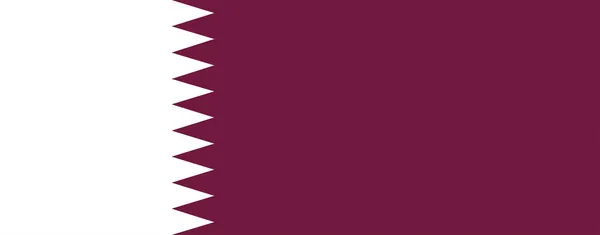 Vlag van qatar — Stockvector