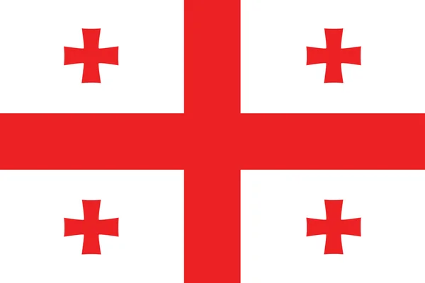 조지아의 국기 — 스톡 벡터