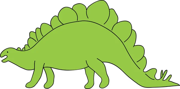 Stegosaurio dinosaurio — Vector de stock