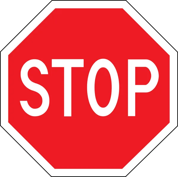 Señal de stop — Archivo Imágenes Vectoriales