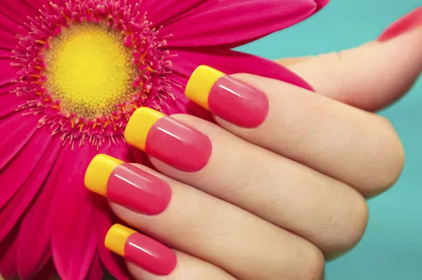 Two-tone manicure. — Stock Photo, Image