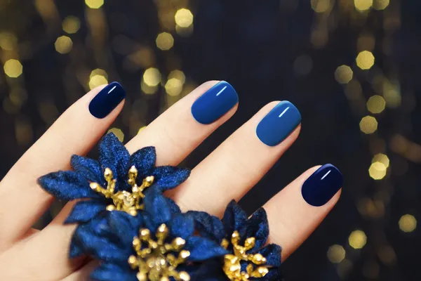 Blue lacquer. — Stock Photo, Image