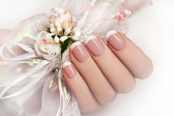 Wedding manicure.