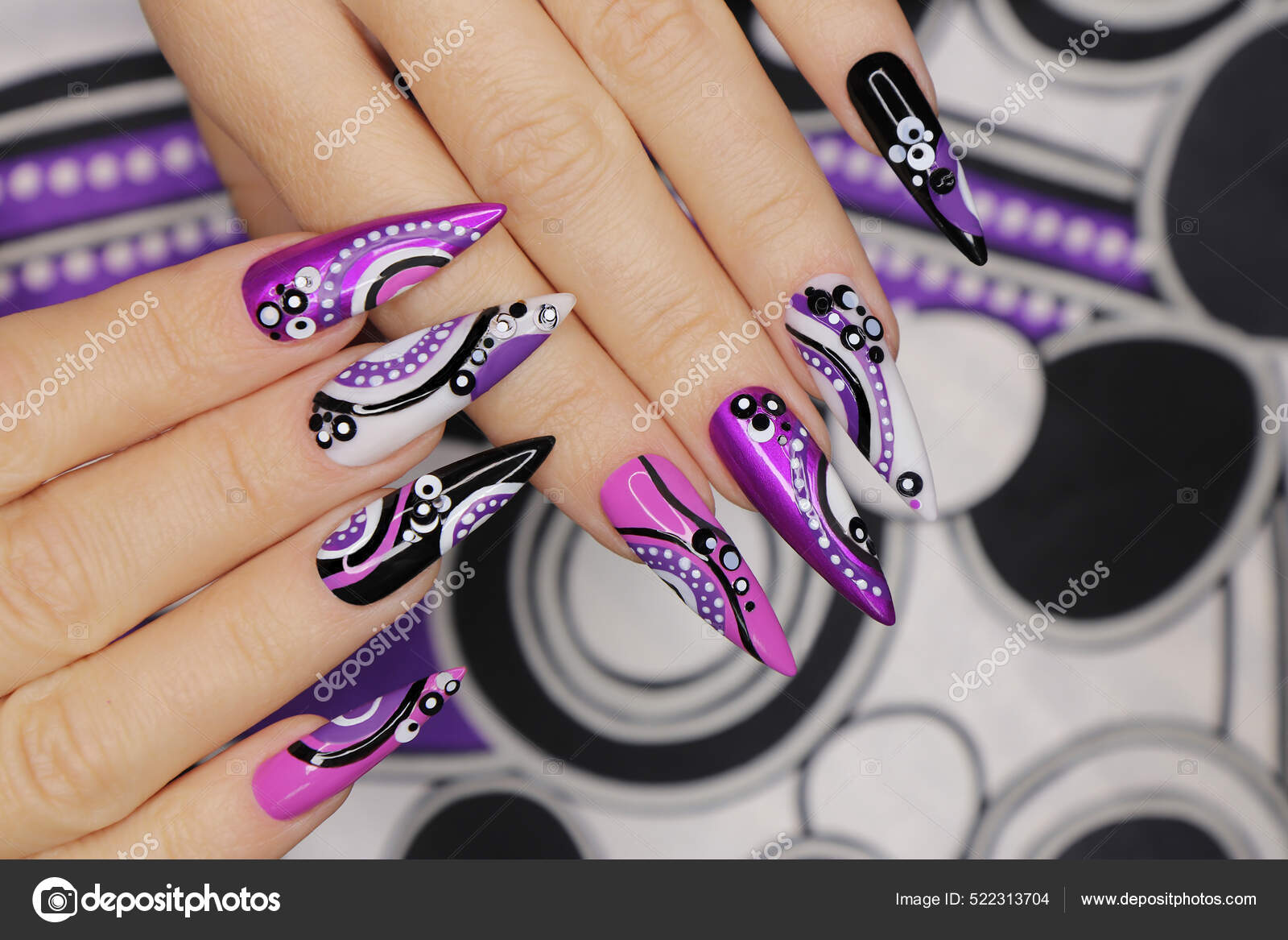 Stained Glass Nails – Fife Fantasi Nails