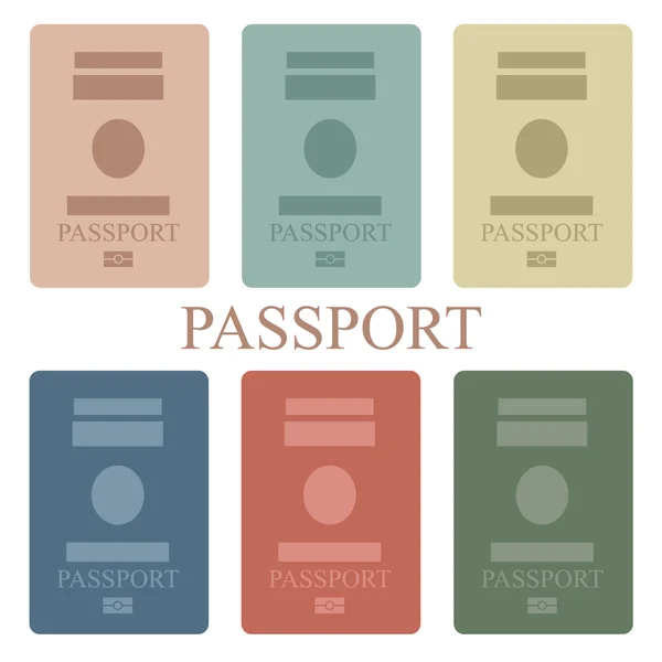 Paspor - Stok Vektor