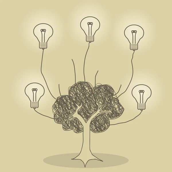 Tree of Ideas — Stock Vector