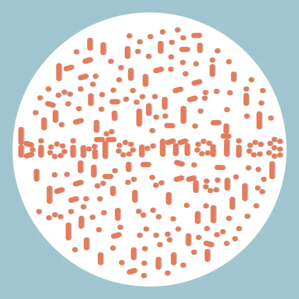 Bioinformatica — Vettoriale Stock