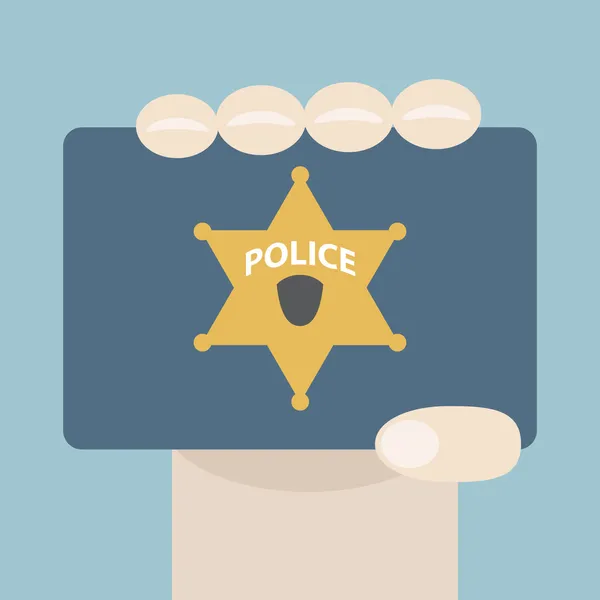 Police Badge — Stock Vector