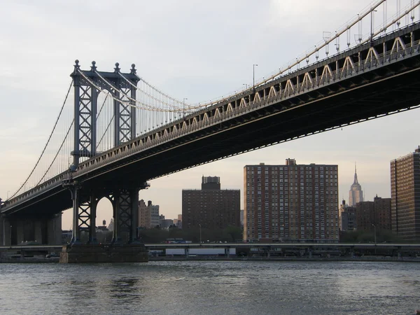 뉴욕 시에 있는 브 록클린 다리 — 스톡 사진