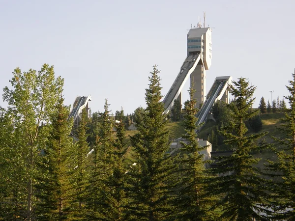 Olympic ski jumps in Calgary, Canada