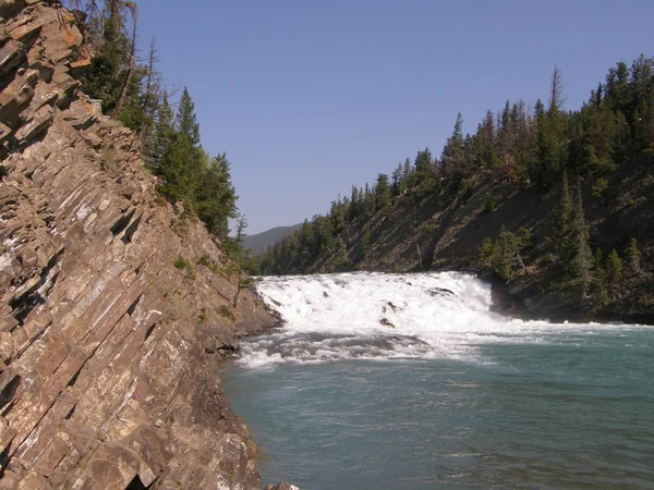 Τόξο πέφτει στο εθνικό πάρκο banff στην alberta, Καναδάς — Φωτογραφία Αρχείου