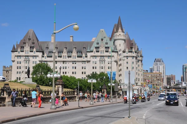 Chateau laurier in het centrum van ottawa — Stockfoto