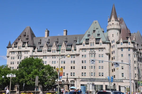 Chateau laurier in het centrum van ottawa — Stockfoto