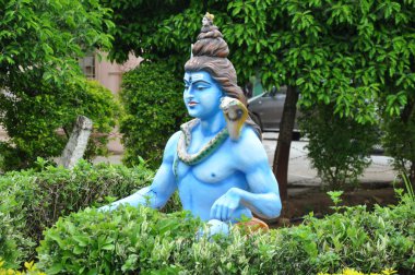 Shree be Gurukul Hyderabad, Hindistan, Hindu Lord Krishna'nın heykeli