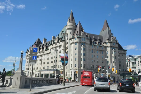 Chateau Laurier no centro de Ottawa — Fotografia de Stock