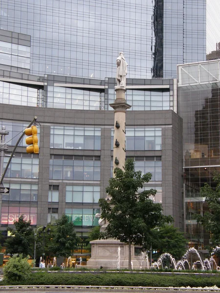맨하탄, 뉴욕시에서에서 콜럼버스 서클 — 스톡 사진