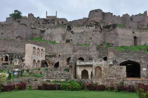 Golconda фортецю в Хайдарабад — стокове фото