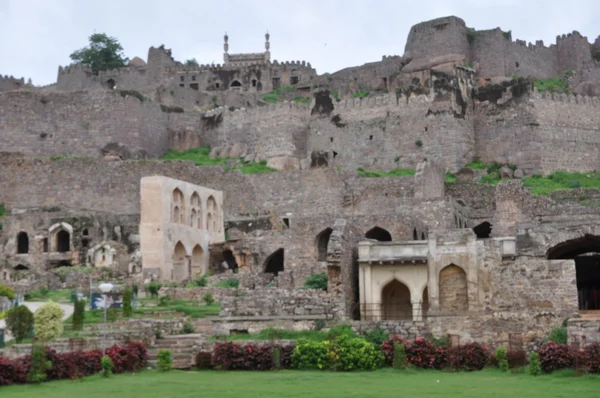 Golconda фортецю в Хайдарабад — стокове фото