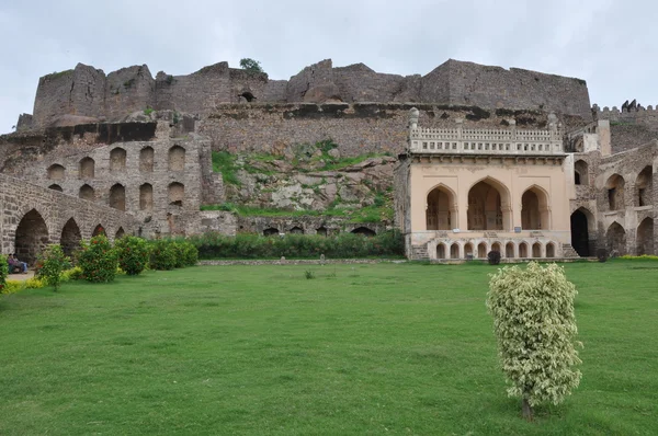 Golconda фортецю в Хайдарабад — стокове фото