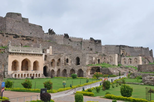 Golconda фортецю в Хайдарабад — стокове фото