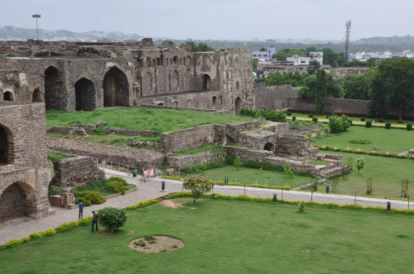 Golconda фортецю в Хайдарабад — стокове фото