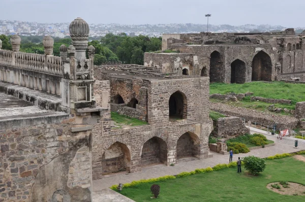 Golconda фортецю в Хайдарабад — стокове фото