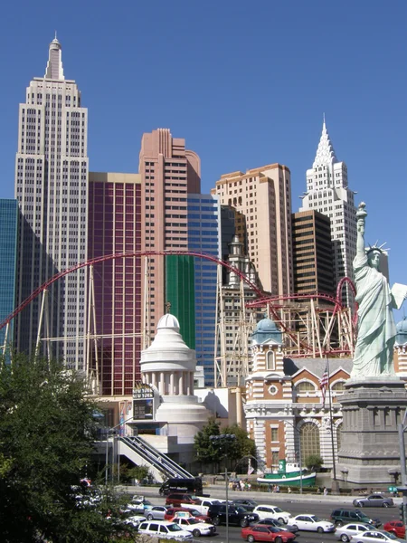 Нью-Йорк Нью-Йорк Готель & казино в Лас-Вегасі — стокове фото