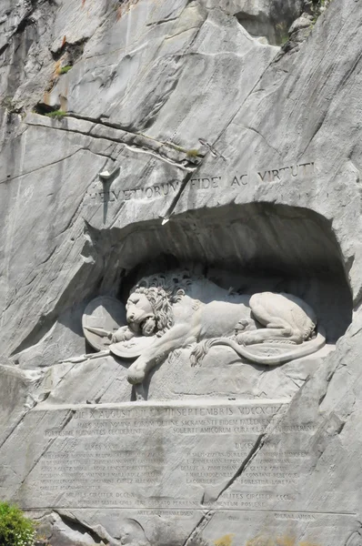 Monumento al Leone a Lucerna, Svizzera — Foto Stock