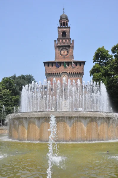 Castelo de Sforza em Milão, Itália — Fotografia de Stock