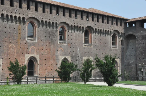 Castelo de Sforza em Milão, Itália — Fotografia de Stock