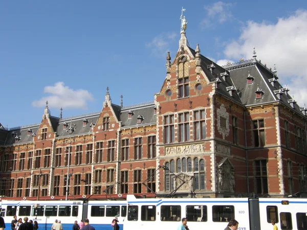 Estación Central de Ámsterdam — Foto de Stock