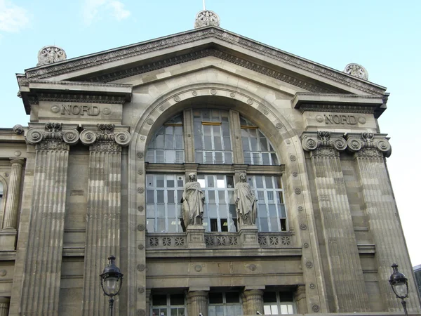 Gare du Nord (Északi pályaudvar) Párizsban, Franciaországban — Stock Fotó