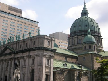 Montreal, Kanada Dünya Katedrali (Cathedrale Basilique Marie Reine du Monde) Kraliçesi Mary