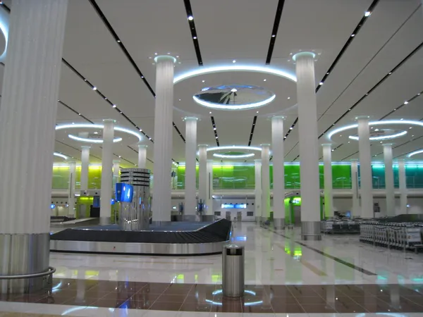 Terminal 3 (Emirates) no Aeroporto Internacional de Dubai — Fotografia de Stock