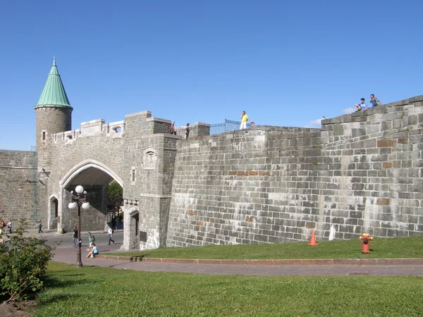 Festung am place d 'youville in quebec city — Stockfoto